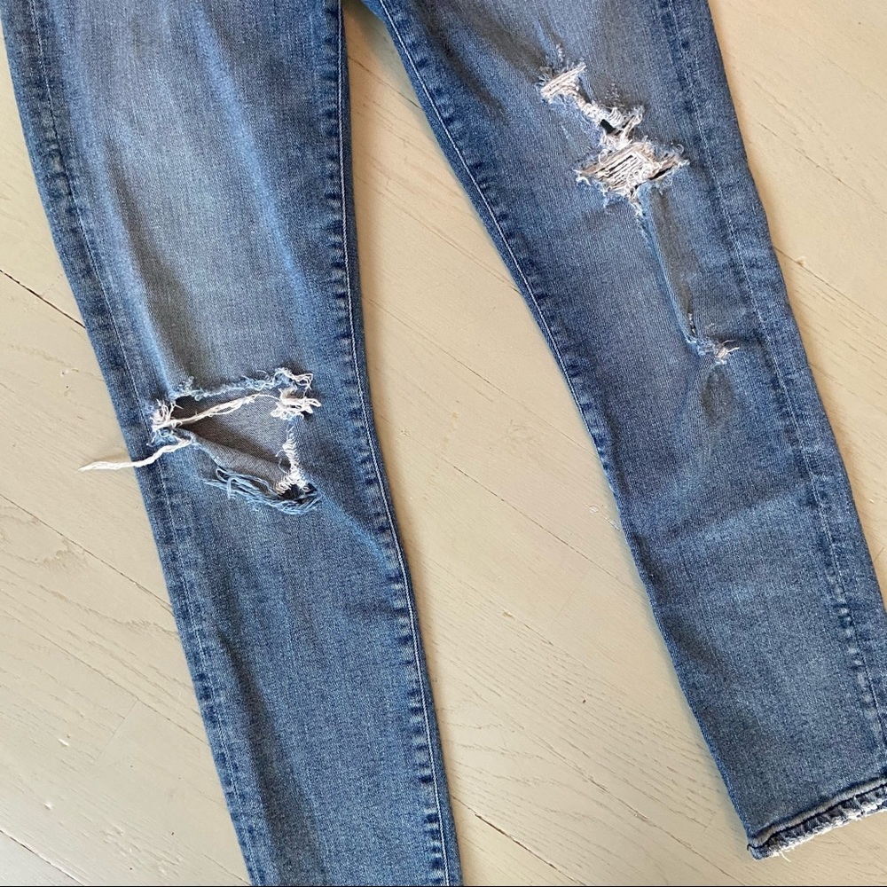 Agolde Sophie Ripped High Waist Crop Jean In Spell - Picture 5 of 13